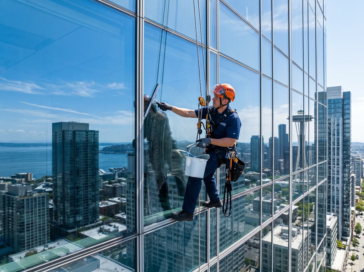 High-access glass on rope & OSHA systems